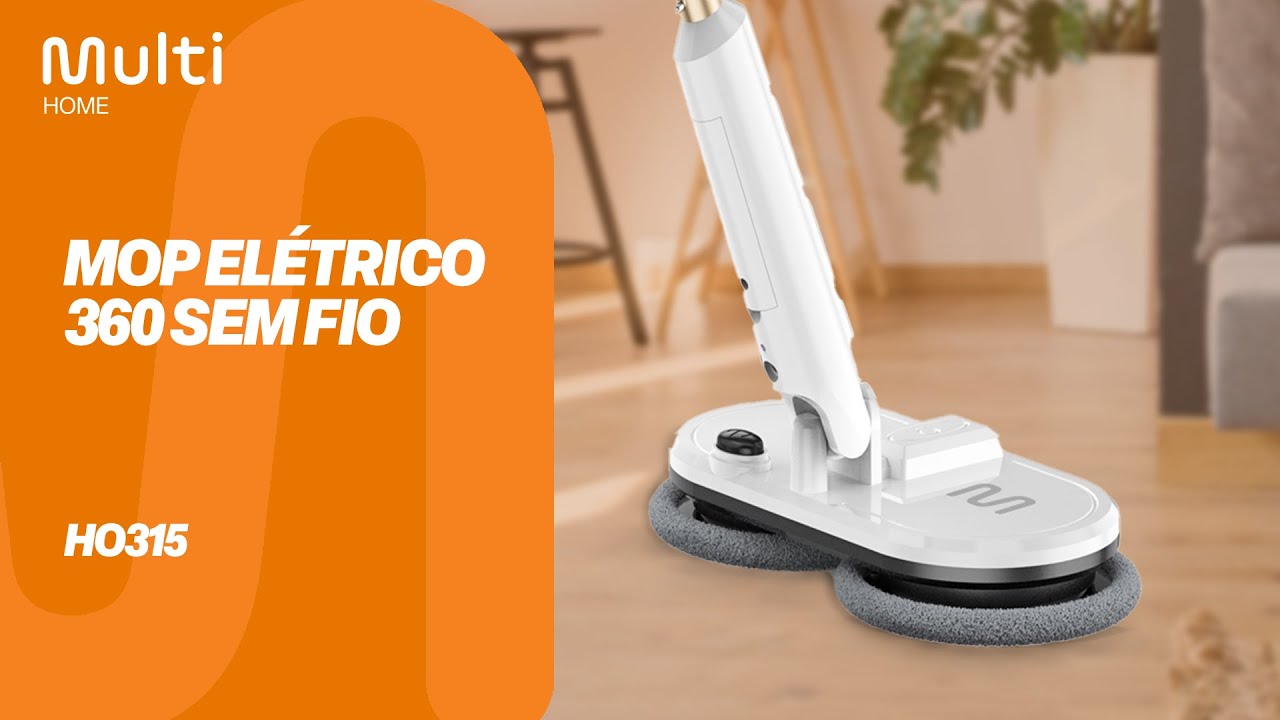 Mop Elétrico Sem Fio Ho315 Para Pisos E Vidros Bivolt 10 Mop Elétrico Para Pisos E Vidros Sem Fio - Ho315