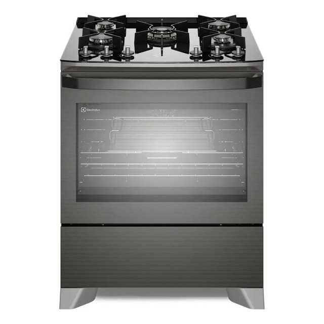 Fogão 5 Bocas Com Função Air Fryer 220v Cinza Electrolux